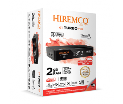 Hiremco GT Turbo V8D + 12 Ay İptv Aboneliği